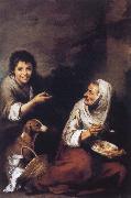 Bartolome Esteban Murillo Boys laugh at woman oil painting reproduction
